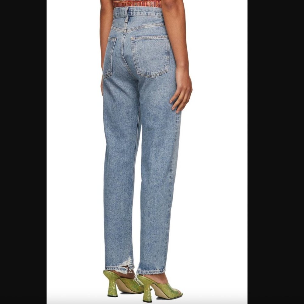 Agolde 90's Pinch Waist Straight 100% Organic Cotton Denim Jean - 25 - Endless - Picture 3 of 11